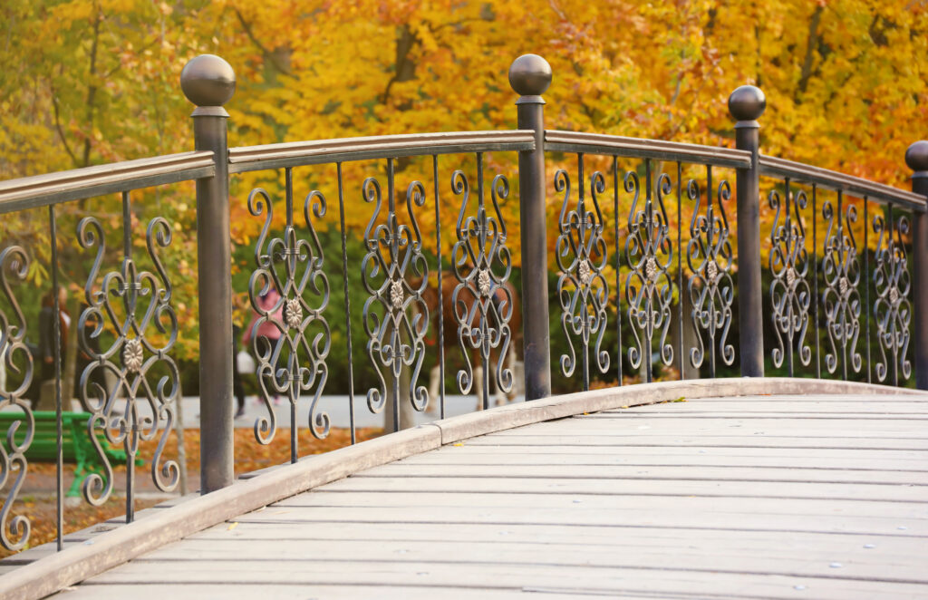 wrought iron and metal handrails